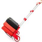 Luggage Cart Folding Dolly Push Truck Hand Collapsible Trolley W  Stretch Strap
