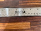380mm 15  Stainless Machinist Ruler Cork Back Dual-rule Sae metric Made In Usa