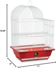 Prevue Pet Products Sp50011 Bird Cage  Small  Red 11 0 l X 9 0 w X 16 3 h  