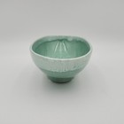 Vintage Mcm S g i  Pottery Turquoise Drip Glaze Decorative Oblong Planter 