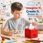 Trunera Ai Sticker Printer  Voice-to-image Box For Kids Portable  Red
