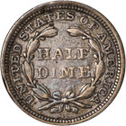 1858-p Seated Liberty Half Dime Great Deals From The Executive Coin Company