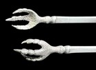 Antique J b  Jones Boston Coin Silver Sugar Tongs Eagle Bird Claw Grips C  1830