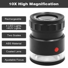 10x Loupe Magnifier Rechargeable Jewelers Loupe With Uv And Led Lights  Illumina