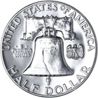 1961  p  Franklin Half Dollar Gem Proof 90  Silver