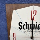 Vintage 1970 s Schmidt   s Light Beer Clock Schmidt   s Of Philadelphia Sign