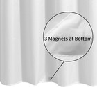 Waterproof Fabric Shower Curtain Liner With 3 Magnets - Soft Hotel Quality Cloth