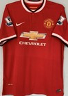 Wayne Rooney Signed Autographed Mu 2014 15 Home Jersey With Beckett Coa