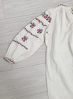 Antique Hand Embroidered Peasant Dress Ukrainian Vyshyvanka Old Shirtdress  1