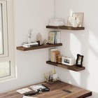  36 Inch Floating Shelves  Wall Shelves Set Of 2 For 36 Inch  Set Of 2 Walnut