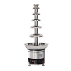 Commercial Party Chocolate Fondue Fountain 6 Tier Steel Fountain Chocolate
