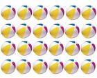 Lot Of 24 Party Balls   Colorful 24  Inflatable Swimming Pool Classic Beach Ball