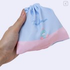 Sanrio Tuxedo Sam Flat Drawstring Pouch Blue Kawaii Bag Tees Factory From Japan