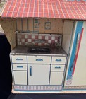 Vintage Wolverine Kitchen 3 Toy Play Set Refrigerator Stove Sink Original Box 