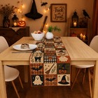 Halloween Party Decorations - Rustic Farmhouse Patchwork Table Runner