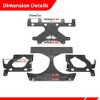 Mofun Headlights Bracket W harness Kit For Harley Road Glide W lp6 Light 15-23