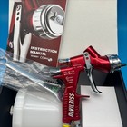 Red Spray Gun Gti Pro Lite 1 3mm Nozzle Lvmp 600ml Cup Fits Devilbiss