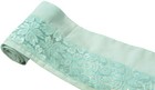 Antique Vintage Saree Border Indian Craft Trim Embroidered Net Ribbon Blue Lace