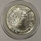 New Jersey State Vintage Proof Collector Coin Sterling Silver Rare Round Medal