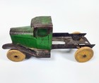 Vintage 1930s Wyandotte Pressed Steel Toy Truck Wooden Wheels 8  Read