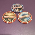 Metallica Hard Rock Hotel Las Vegas  5 - 25 Casino Chips Lot Of 3
