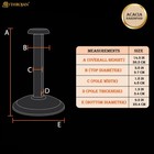 Viking Wooden Helmet Display Stand Medieval Roman Templar Spartan Holder 15 Inch