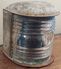Vtg Perko Marine Nautical Lamp Lantern Wall Mount Clear Lens Ship Lamp