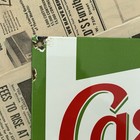 Vintage Castrol Motor Oil French 8x12 Inches Porcelain Enamel Sign