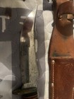 Western Usa 640 Fixed Blade Vintage Hunting Knife With Sheath