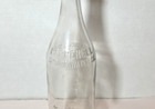 Vintage Antique Pepperell Spring Water Co  1 Liter Glass Bottle Co 23 Oz Mass