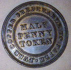 1813 Britishtrade   Navigation Nova Scotia Canada 1 2 Penny Token - Very Nice
