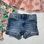 Lot Of 3 Girl   s 2-3t Summer Clothes Lucky Brand Denim Shorts  Jumper  Skirt