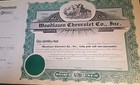 40 Chevrolet Co  Unused Stock Certificates Woodlawn Aliquippa Pa  Stock Book