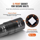 Lug Nut Impact Socket Set  1 2 In  Drive Metric And Sae 6-point Flip Socket Set 