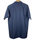 Red Kap Mens Navy Blue Iaff Nc Firefighter Work Shirt Short Sleeve Snap Front L