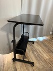 Mobile Side Table  Mobile Laptop Desk Cart  Adjustable 31 5x15 7 Table W  Wheels