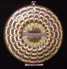 Rare Jay Strongwater Bee Flower Enamel Crystal Mirror Compact Purple Yellow