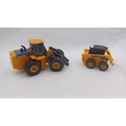 Lot Of 2 Ertl John Deere Wheel Loader Skid-steer Loader Yellow Die Cast