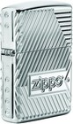 Zippo 29672  Bolts Design Deep Carved High Polish Chrome Finish Lighter
