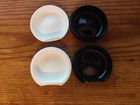 New Tupperware Set Of 2 Small Round Salt   Pepper Shakers  6436 Free Ship