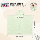 Organic Baby Towel With Hood For Girls  Boys - Soft  Absorbent  100  Cotton Hood