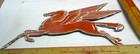 Pegasus Sign Pump Plate  Porcelain Steel Vintage Gas Station Oil Collectible 6x9