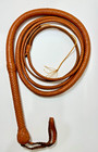 Handmade Genuine Kangaroo Hide Leather Bullwhip Long Indiana Jones Tan Whip