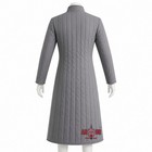 Medieval Gambeson  Long Cotton Quilted Armor With Leather Strap Closure