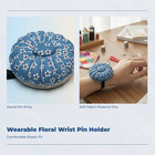 Wrist Pincushion Magnetic Center Pin Cushion Elastic Wristband For Quilting