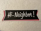 Narragansett Brewery Hi-neighbor  Beer Sticker Providence Rhode Island