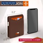Mens Leather Wallet Rfid Blocking Slim Bifold Money Clip Easy Grab Card Slot New