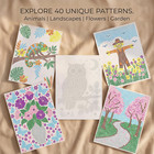 Dot By Letter Adults Coloring Book  Dot Art For Adults  40 Unique Animal  Floral