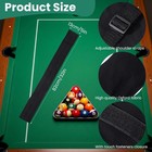 Pool Cue Case 2x2 Pool Stick Case For Holding 2 Butts   2 Shafts Black Billiard