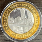 Trump Plaza Atlantic City Nj  10 Silver Strike Token Manhattan New Case